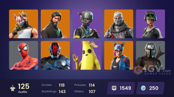 #3 [PC/XBOX/PSN/SWITCH] 125 skins | The Reaper | Elite Agent | Sub Commander | Trailblazer | Havoc | STAGE 5 | STAGE 5 | Battle-Tested | off | 