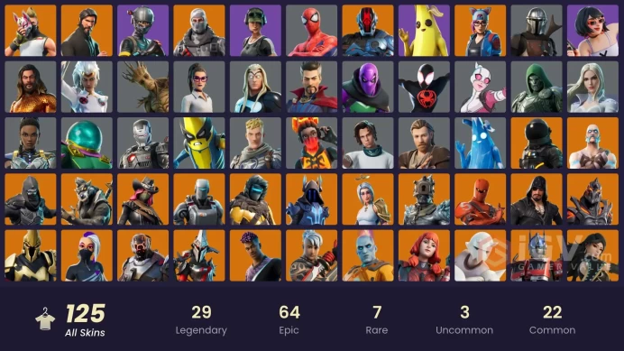 #3 [PC/XBOX/PSN/SWITCH] 125 skins | The Reaper | Elite Agent | Sub Commander | Trailblazer | Havoc | STAGE 5 | STAGE 5 | Battle-Tested | off | 