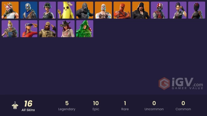 [PC/PSN/XBOX] 16 skins | Blue Squire | Trailblazer | Take The Elf |Freestylin' | Orange Justice | Peely | 400 VB