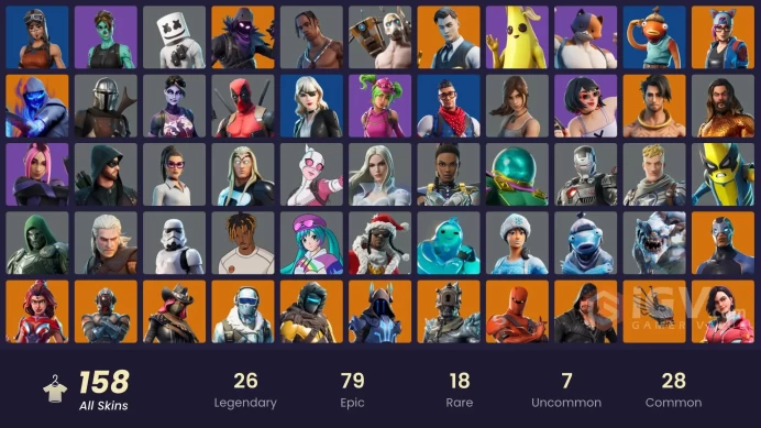 [PC/PSN/XBOX] 158 skins | Travis Scott | WORLD CUP |  Lara Croft | Blue Team Leader  | Orange Justice | Point It Out | Verve | 350 VB