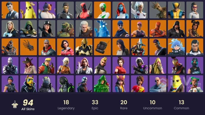 [PC/PSN/XBOX] 94 skins | Gold Midas | Gold Brutus | Championship Aura | Eternal Knight | Sentinel | Luxe | N159