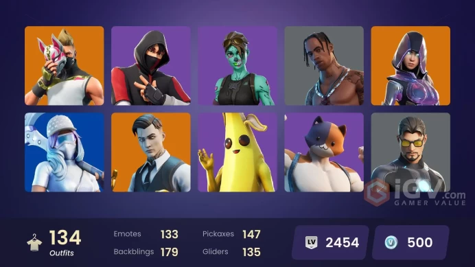 [PC/PSN/XBOX] 134 skins | IKONIK | Glow | Travis Scott | Astro Jack | Leviathan Axe | Gold Brutus | Gold Midas | Tart Tycoon |Y106 