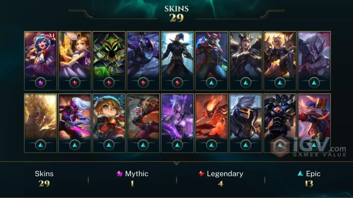  LAS  28 SKINS  48 CHAMPIONS  88 LEVEL  INSTANT DELIVERY  FULL ACCESS  EmMgQ 
