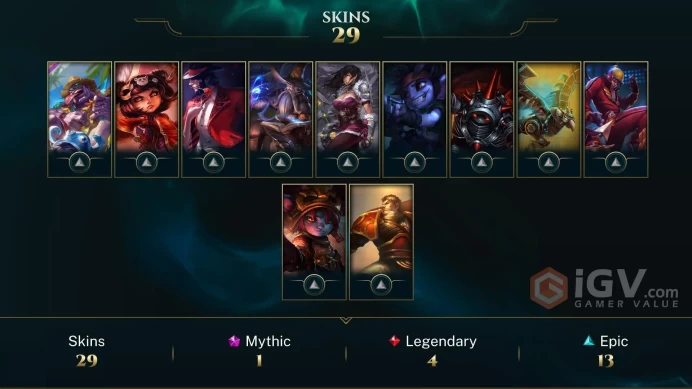  LAS  28 SKINS  48 CHAMPIONS  88 LEVEL  INSTANT DELIVERY  FULL ACCESS  EmMgQ 
