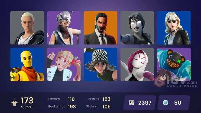 [PC/NINTENDO] 173 skins | Subzero Cryptic | John Wick | Xander | Explorer Emilie | Katalina | Holo-Boot Pack | Sir Beurre | 50 VB | MB88