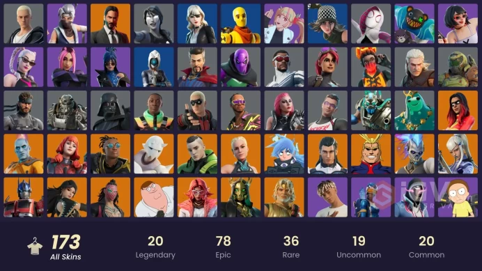 [PC/NINTENDO] 173 skins | Subzero Cryptic | John Wick | Xander | Explorer Emilie | Katalina | Holo-Boot Pack | Sir Beurre | 50 VB | MB88