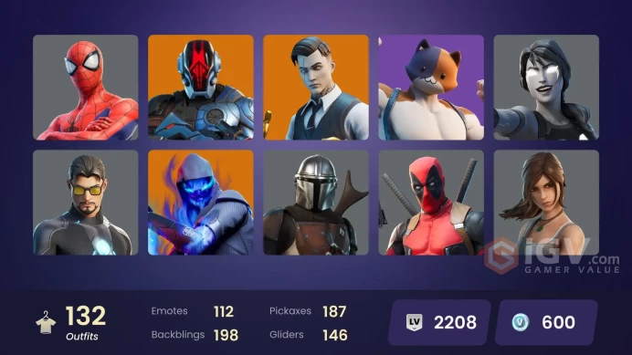 [PC/PSN/XBOX] 132 skins | Gold Brutus | Gold Midas | Lara Croft | Rage | Boobytrapped | Sing Along | 600 VB
