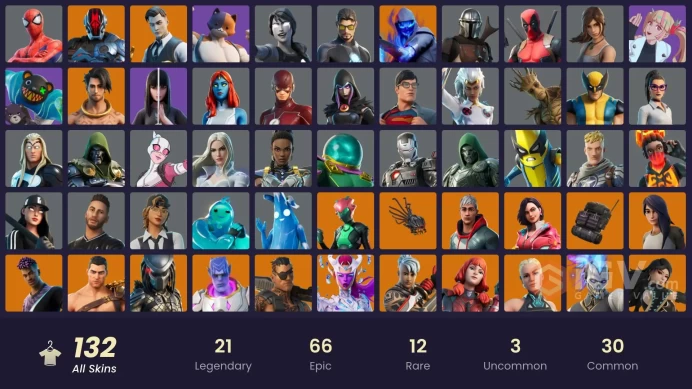 [PC/PSN/XBOX] 132 skins | Gold Brutus | Gold Midas | Lara Croft | Rage | Boobytrapped | Sing Along | 600 VB