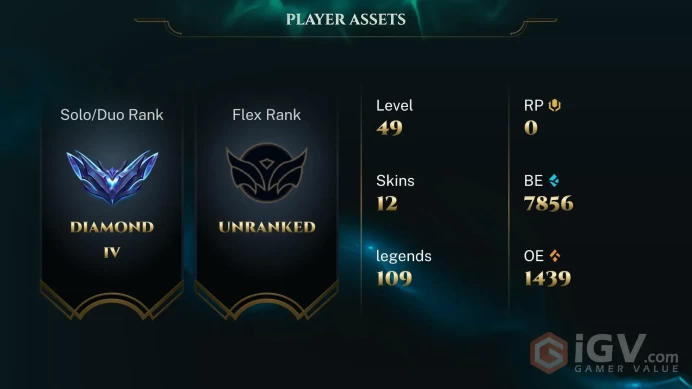 EUW / S16 DIAMOND IV / 109 CHAMPS / 12 SKINS / 44W/32L / 55%+WR / HONOR 4 / CHANGEABLE EMAIL / 5 MIN. 24/7 DELIVERY #L1/102926S23