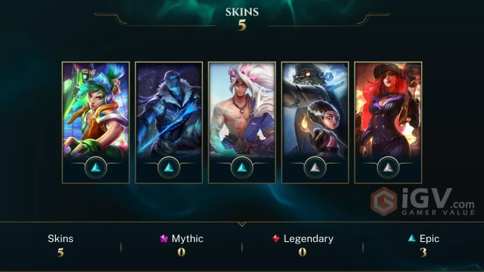 S16 Gold III (0 LP) | EUW | BE: 2140 | CHAMPS: 49 | Arctic Ops Varus | Arcade Riven | Crime City Miss Fortune | Spirit Blossom Yasuo | FrankenTi
