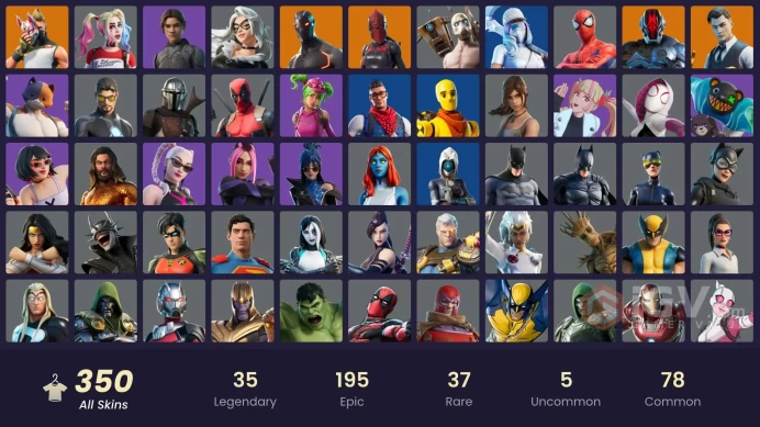 [PC/PSN/XBOX] 351 skins | Lara Croft | Psycho Bandit |Bhangra Boogie | Orange Justice | Hot Marat | Take The Elf | 1800 VB