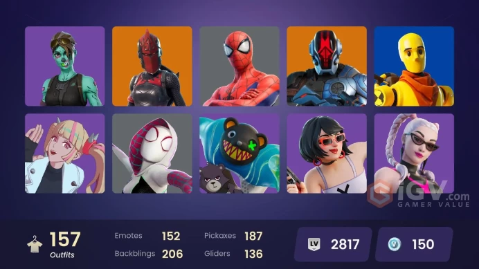 (PC PSN XBOX) 157 skins | JOLTARA / RED KNIGHT / GHOUL TROOPER / SPIDER-MAN / Hades | Omegarok | Spectra Knight | Snap | Kado Thorne | Zeus | Ne