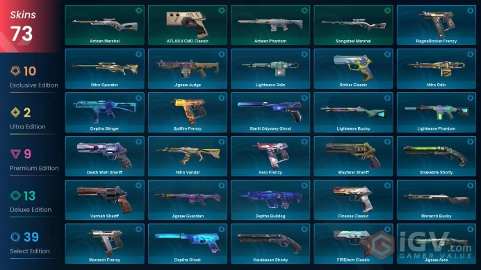 EU/TR - 18 Premium Skins-Prime//2.0 Karambit-Spectrum Classic-Ruination Phantom-Reaver Vandal-Oni Phantom-Elderflame Vandal-Forsaken/Full Access