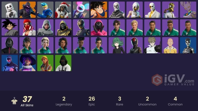 [ALL PLATFORMS]-deadmau5 (RARE)-34 Skins-29 Paid-Son Goku-Ninja-Games Manager--Marshmello-Skull Trooper-Games Guard-FULL ACCESS-