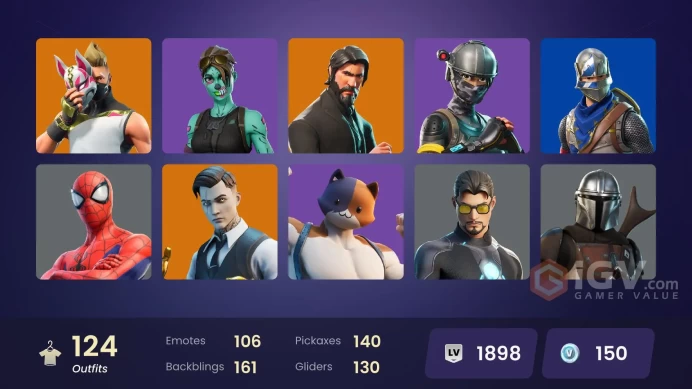 [ALL PLATFORMS]-124 Skin-The Reaper-Elite Agent-Blue Squire-Royale Knight-OG STW-Victor Elite-Midas-Take The L-FULL ACCESS-