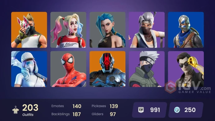 (PC PSN XBOX) 203 skins | OG STW | Blue Squire | Blue Team Leader | Arcane Jinx | Mat Master | Naruto Uzumaki | Subzero Cryptic | Trilogy | Sult