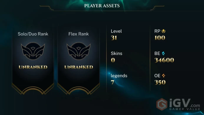 EUW FRESH / 40 K BE/ 30 LVL + NO RISK OF BAN/ SMURF - UNRANKED/ UNVERIFIED MAIL + FULL ACCESS + LIFETIME WARRANTY + INSTANT DELIVERY