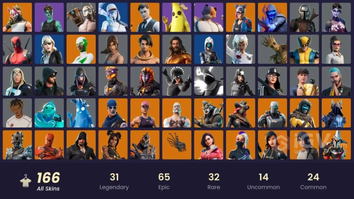 [ALL PLATFORMS]-166 Skin-OG STW-Merry Mint Axe-Psycho Bandit-Raise The Cup-FULL ACCESS-