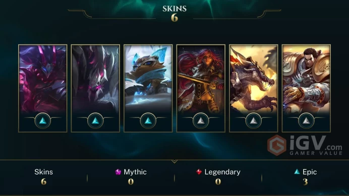 S12 Silver II | EUW | BE: 3040 | CHAMPS: 43 | Blood Moon Tryndamere | Desert Trooper Garen | Prehistoric Renekton | Old God Malphite | High Comm