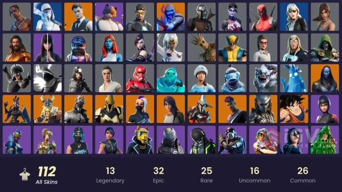 [PC/PSN/XBOX/SWITCH] 112 skins | Travis Scott | Leviathan Axe Astro Jack | Gold Midas | Gold Meowscles | Gold Brutus | Shady Doggo | 
