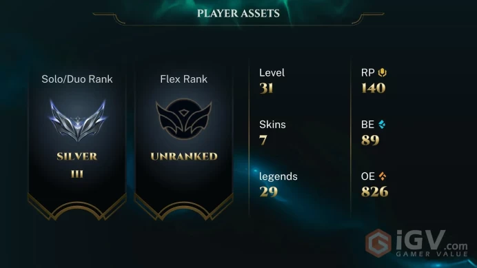S16 Silver III (0 LP) | LAN | BE: 89 | RP: 140 | CHAMPS: 29 | Riot Girl Tristana | Golden Alistar | Butcher Urgot | Battlecast Urgot | Unchained