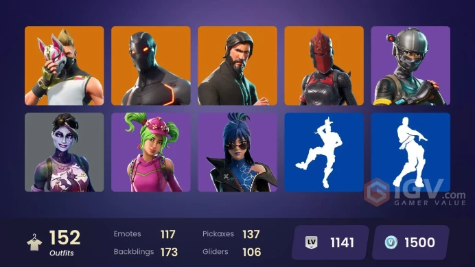 PC/PSN/Xbox/Nintendo 152 skins | OG STW | The Reaper | Elite Agent | Juke | Subzero Cryptic | Rogue Agent | Drift | Hybrid | A.I.M. | Valor | Om