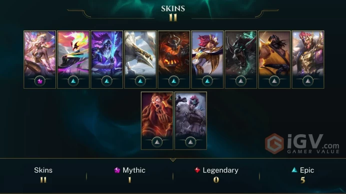 S16 Gold IV (9 LP) | NA | 44% WR | BE: 10400 | RP: 1150 | CHAMPS: 45 | Petricite Cho'Gath | Three Honors Shen | Three Honors Akshan | Black Belt