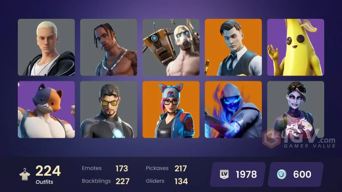[PSN/XBOX/NIN/PC] 224 SKINS | OG STW | TRAVIS SCOTT | GOLD MEOWSCLES | GOLD BRUTUS | GOLD MIDAS | CARBON COMMANDO | FIXER | POINT PATROLLER | 