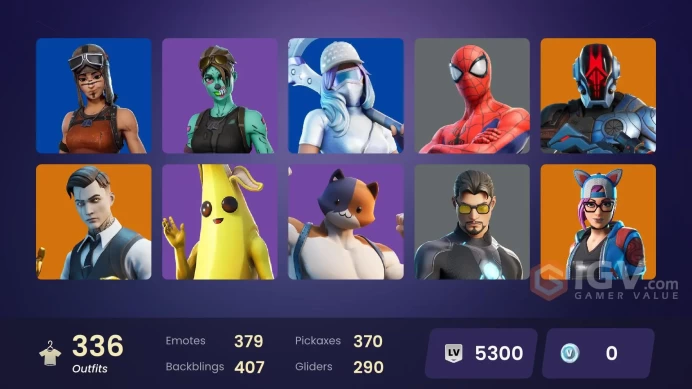 [ALL PLATFORMS]-337 Skin-370 Pickaxe-379 Emotes-300 Gliders-Renegade Raider-Leviathan Axe-FULL ACCESS-LIFE TIME WRRANTY
