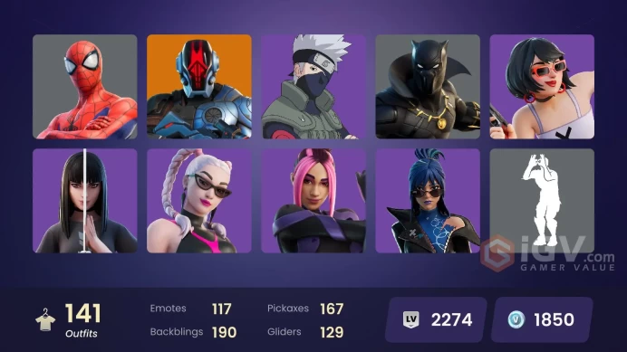 (PC PSN XBOX) 141 skins | Naruto Uzumaki | Moisty Merman | Omegarok | Spectra Knight | Snap | Kado Thorne | Nezumi | Valeria | Renzo the Destroy