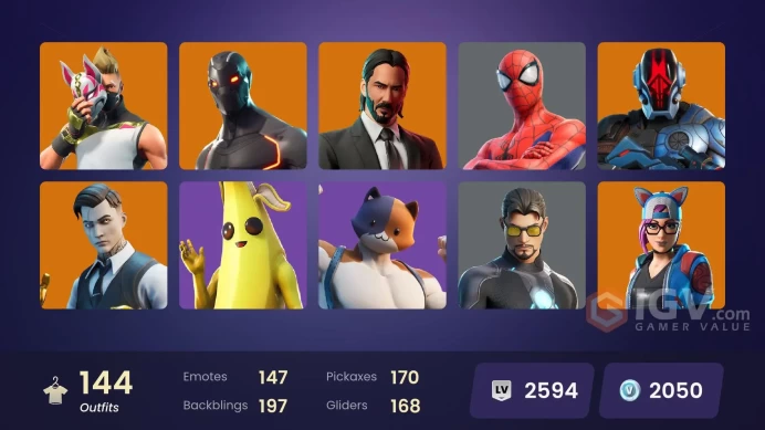 (PC PSN XBOX) 144 skins | OG STW | Gold Brutus | Gold Meowscles | Gold Midas | Fixer | Point Patroller | Trilogy | Cloud Striker | Kelsier | Dri