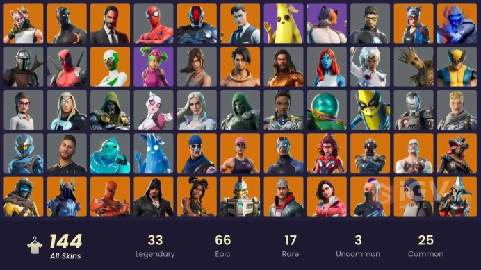 (PC PSN XBOX) 144 skins | OG STW | Gold Brutus | Gold Meowscles | Gold Midas | Fixer | Point Patroller | Trilogy | Cloud Striker | Kelsier | Dri