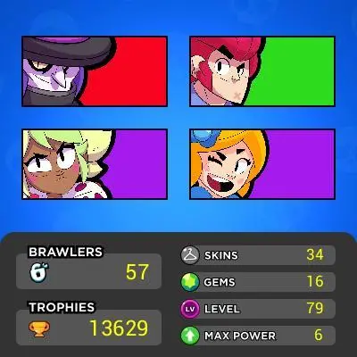 53 BS◆13k TROPHIES◆34 SKINS◆RANK 25 [2]◆2 HYPER◆3 LEG◆ BA85