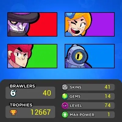 40 BS◆12k TROPHIES◆RANK 41 [1]◆RANK 25-28 [4]◆1 HYPER◆41 SKIN◆3 LEG◆ BS549