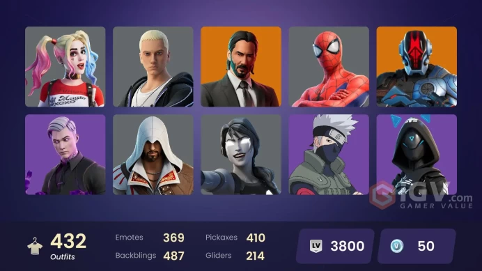 +400 skins(you can linked all platform| PvE Level: 87) 2360