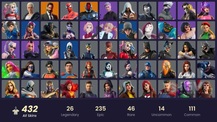 +400 skins(you can linked all platform| PvE Level: 87) 2360