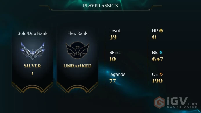 [EUW] - Silver I / 10 Skin / Changeable Mail | Instant Delivery | Lifetime Warranty | 100% Handmade & Secure | 24/7 Support