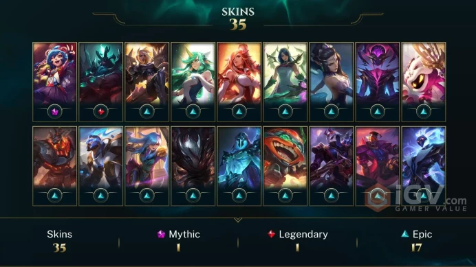 【NA】Level 118 60 Champ/ 35 Skins Full Access High Quality Account Instant Delivery️