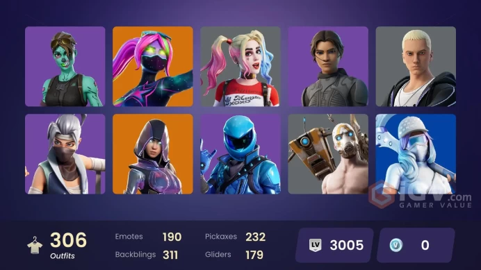 [ALL PLATFORMS]-306 Skin-Honor Guard-Glow-OG STW-Merry Mint Axe-Leviathan Axe-Unchained Ramirez-FULL ACCESS-