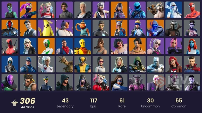 [ALL PLATFORMS]-306 Skin-Honor Guard-Glow-OG STW-Merry Mint Axe-Leviathan Axe-Unchained Ramirez-FULL ACCESS-