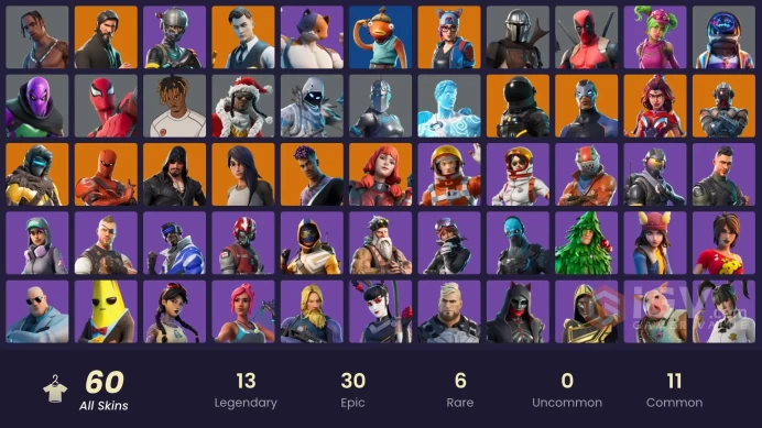 [PC] 60 skins | The Reaper | Elite Agent | Blue Team Leader | Travis Scott | Astro Jack | Gold Midas | Point Patroller | Rogue Agent | Trilogy |