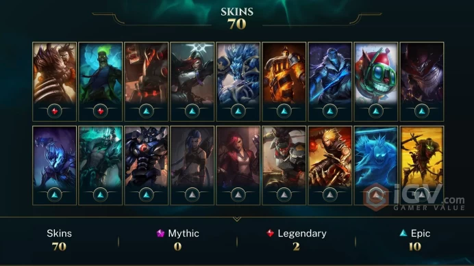 【NA】Level 42    128 Champ/ 70 Skins   Full Access  High Quality Account  Instant Delivery️