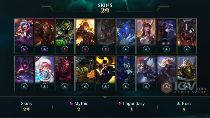 【NA】Level 95    58 Champ/ 29  Skins   Full Access  High Quality Account  Instant Delivery️