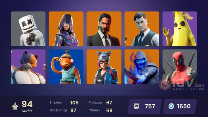 [PC/PSN/XBOX/Nintendo] 94 skins F/A : Skull Trooper | OG STW | Marshmello | Glow | WORLD CUP | Rogue Agent | Grind | Clutch | Gear Specialist Ma