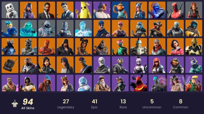 [PC/PSN/XBOX/Nintendo] 94 skins F/A : Skull Trooper | OG STW | Marshmello | Glow | WORLD CUP | Rogue Agent | Grind | Clutch | Gear Specialist Ma