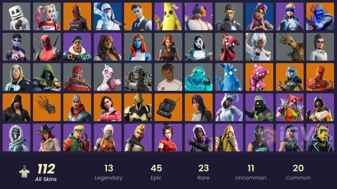 [PC/PSN/XBOX/Nintendo] 112 skins F/A :  | Neo Versa | Gold Brutus | Gold Meowscles | Gold Midas | Royale Bomber | Tart Tycoon | Cloud Striker | 
