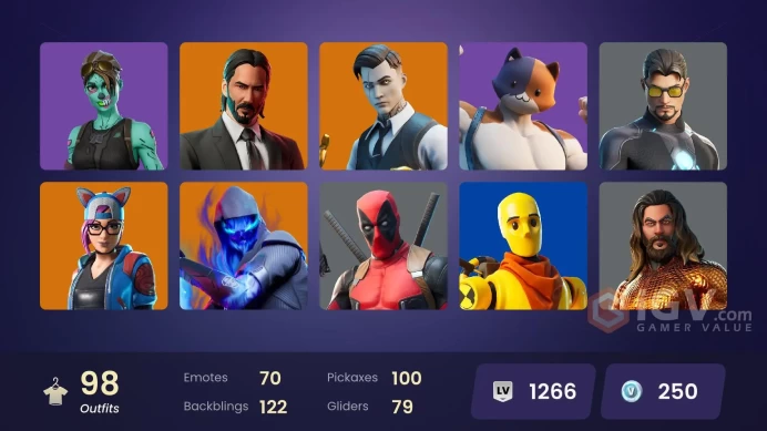 [PC/PSN/XBOX/Nintendo] 98 skins F/A : Skull Trooper | OG STW | Astro Jack | Gold Brutus | Gold Meowscles | Gold Midas | Zenith | Fusion | Lynx |