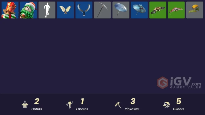 [PSN/XBOX/PC] 2 skins | Winterfest Bushranger | Holiday Boxy | Spectra Protector | Clawz Retro | Glorious Giftblade | Peely Whip