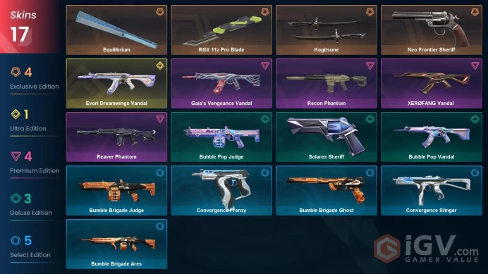 [EU] - SKINS 17 - KNIFE 3 - Equilibrium - Kogitsune - RGX 11z Pro Blade - FULL ACCESS - INSTANT DELIVERY