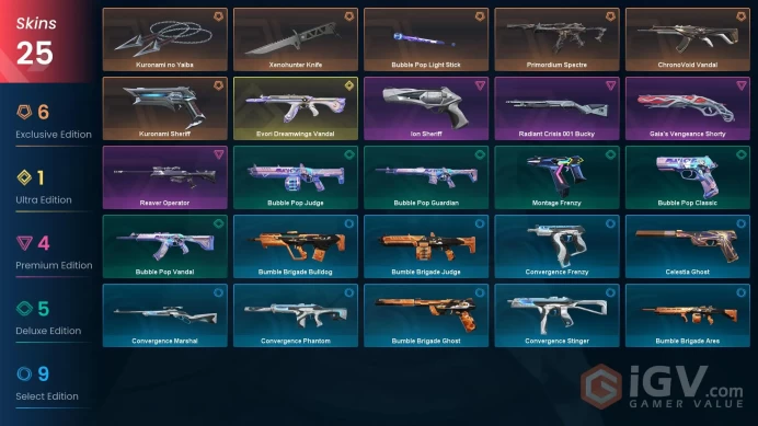 [EU\TURKEY] - SKINS 25 - KNIFE 3 - Evori Dreamwings Vandal - Kuronami no Yaiba - Xenohunter Knife - FULL ACCESS - INSTANT DELIVERY
